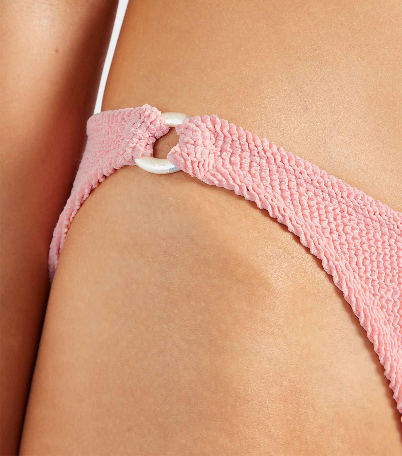 Misty Bikini With Pearly Hoop - Peach Product Image