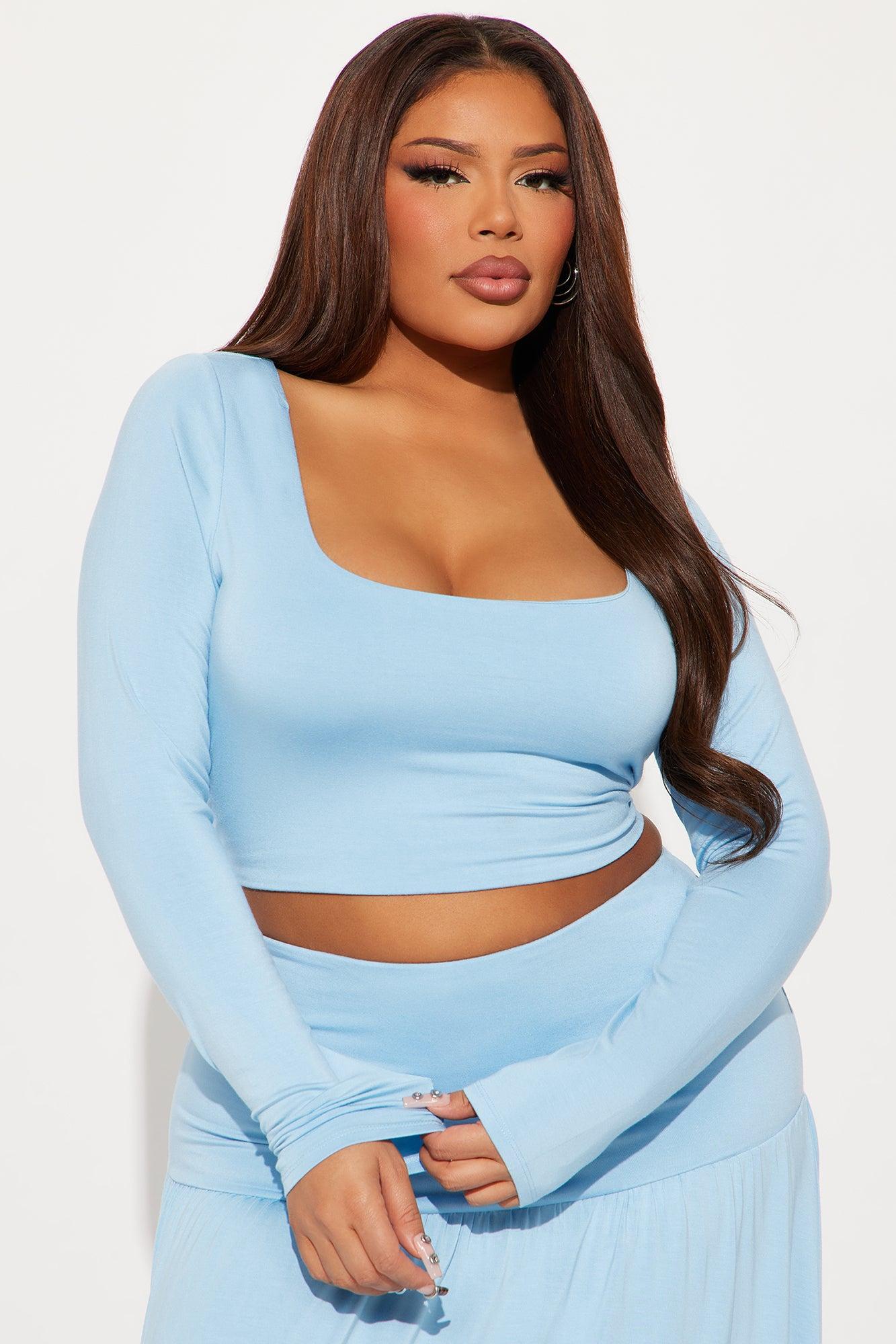 Skye Maxi Skirt Set - Light Blue Product Image