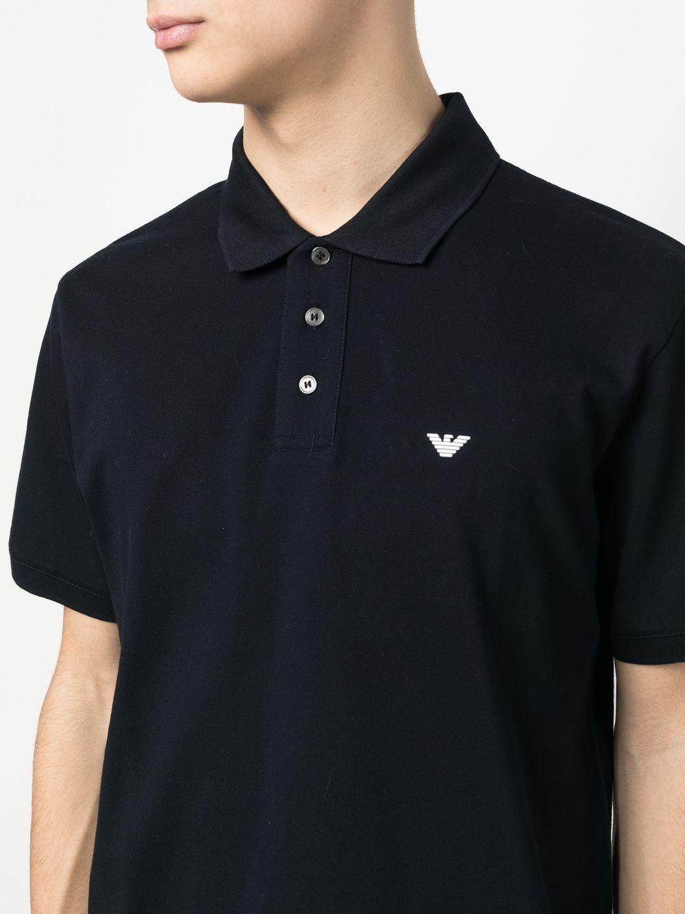 embroidered chest logo polo shirt Product Image