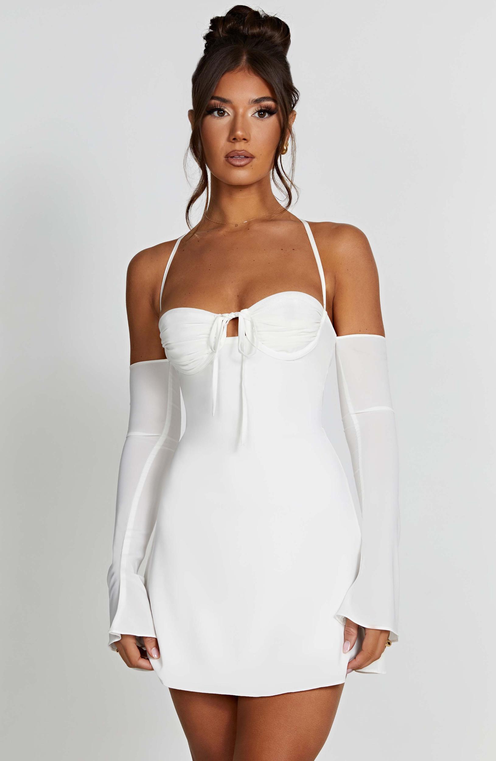 Fiona Mini Dress - Ivory Product Image