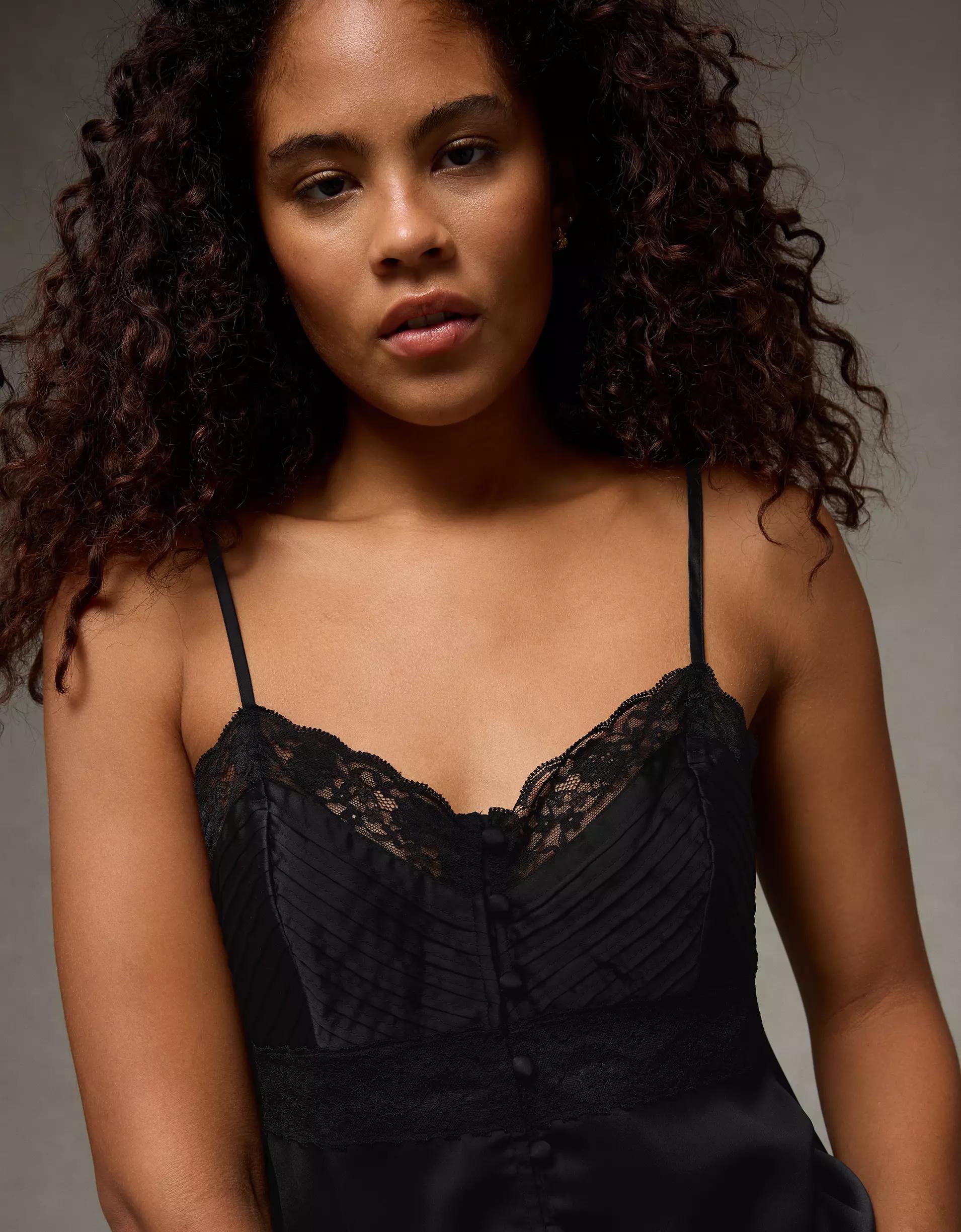 AE Pintuck Satin Cami Top Product Image