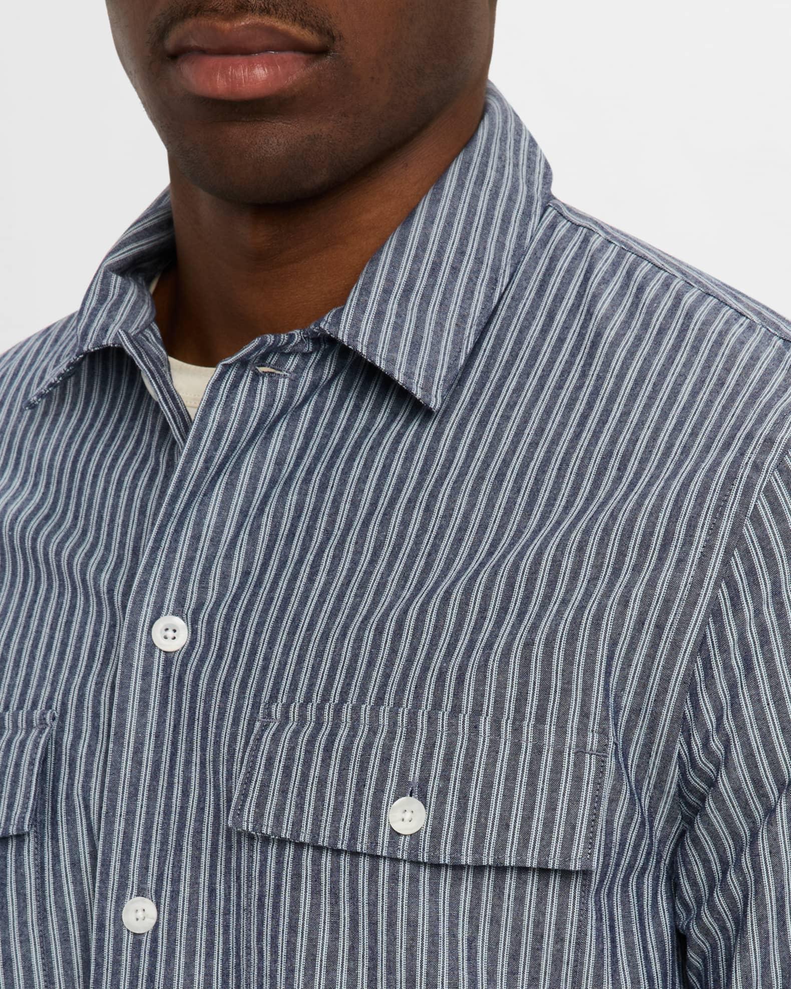 Men's Railroad Stripe Sport Shirt Product Image