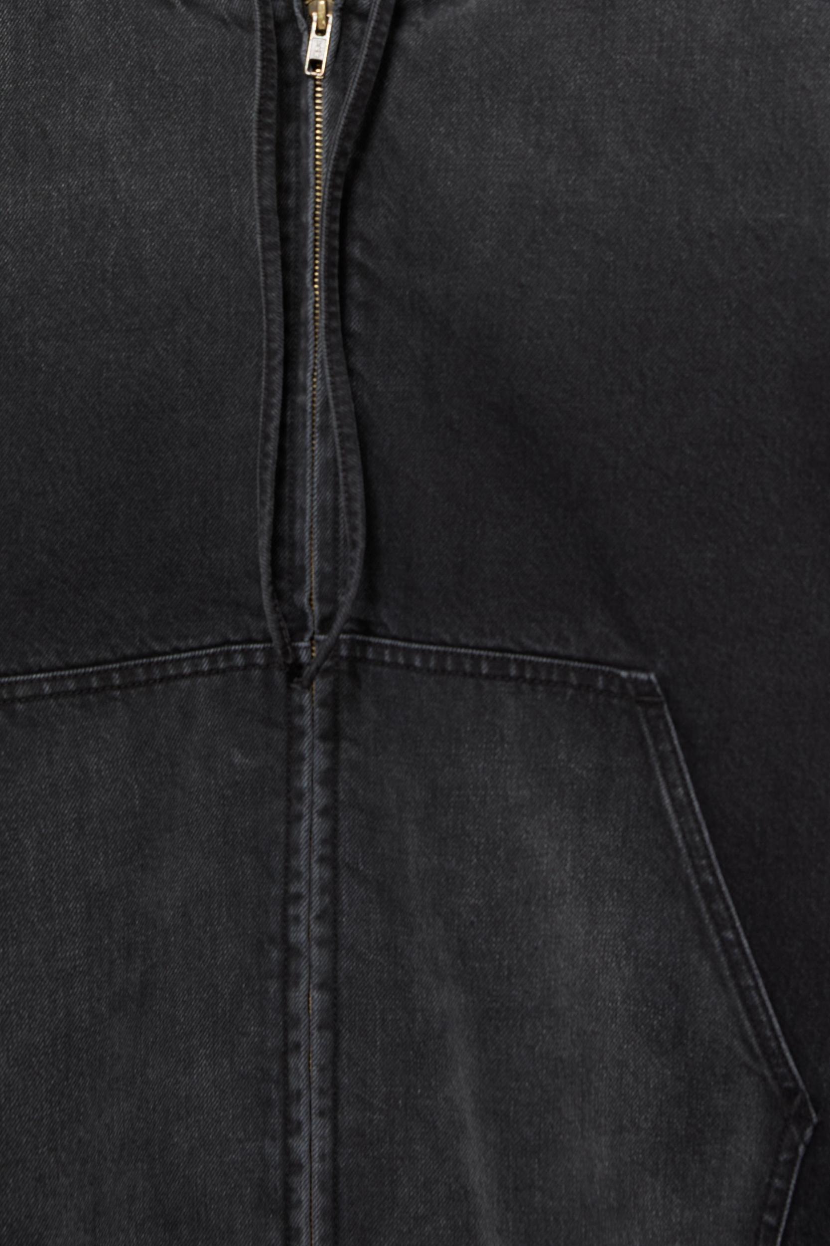 Denim hooded jacket Product Image