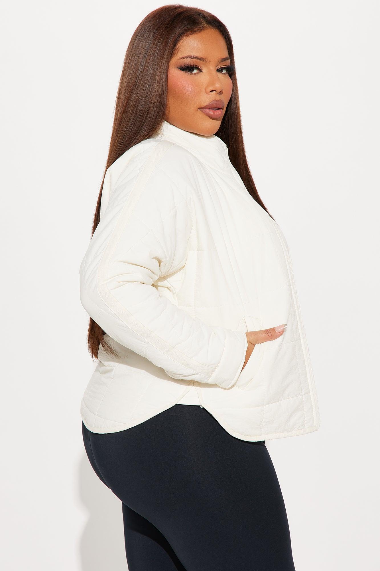 Dana Quilted Puffer Jacket - Cream Product Image