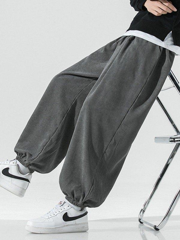 Men's Corduroy Loose Casual Jogger Pants Product Image