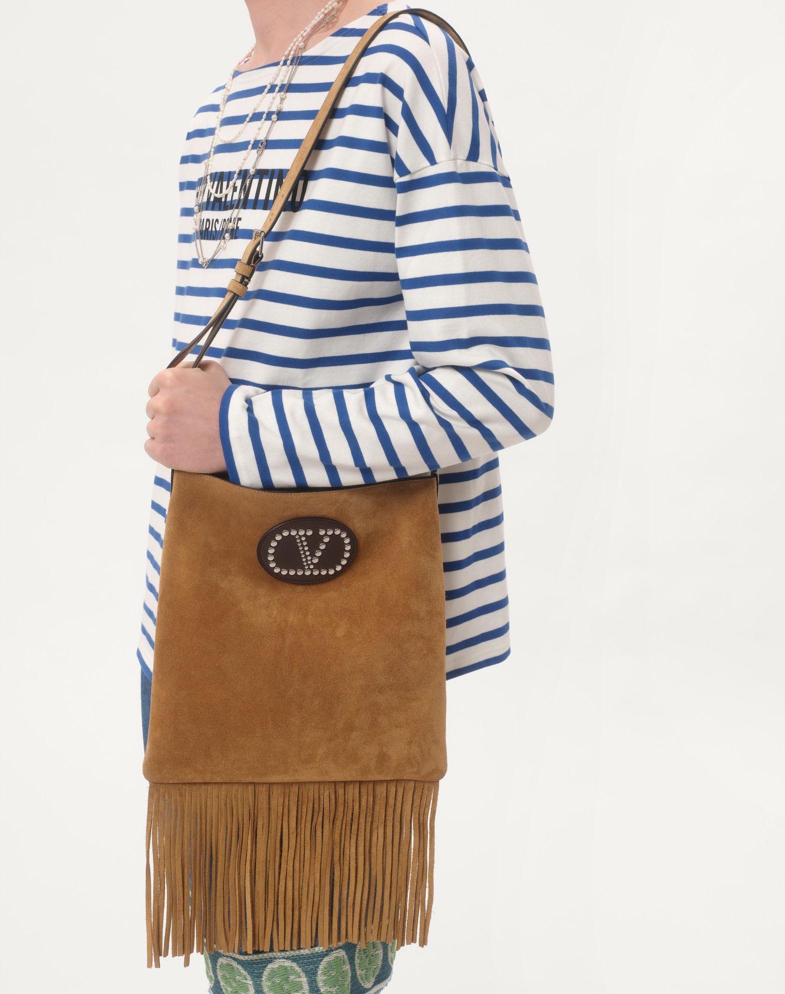 Long-Sleeved Cotton T-Shirt With Chez Valentino Print Product Image