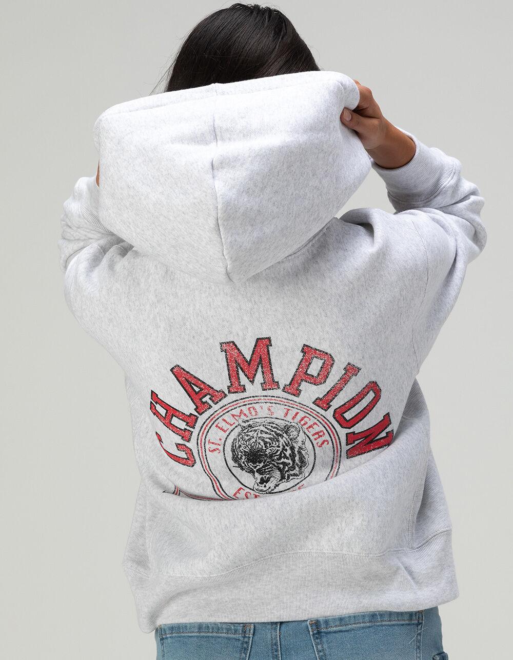 CHAMPION Icon Reverse Weave Womens Hoodie - GRAY Product Image