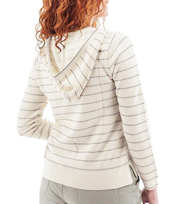 Aventura Bellaire Organic Cotton Blend Lightweight Beach V-Neck Hoodie Sweater Product Image