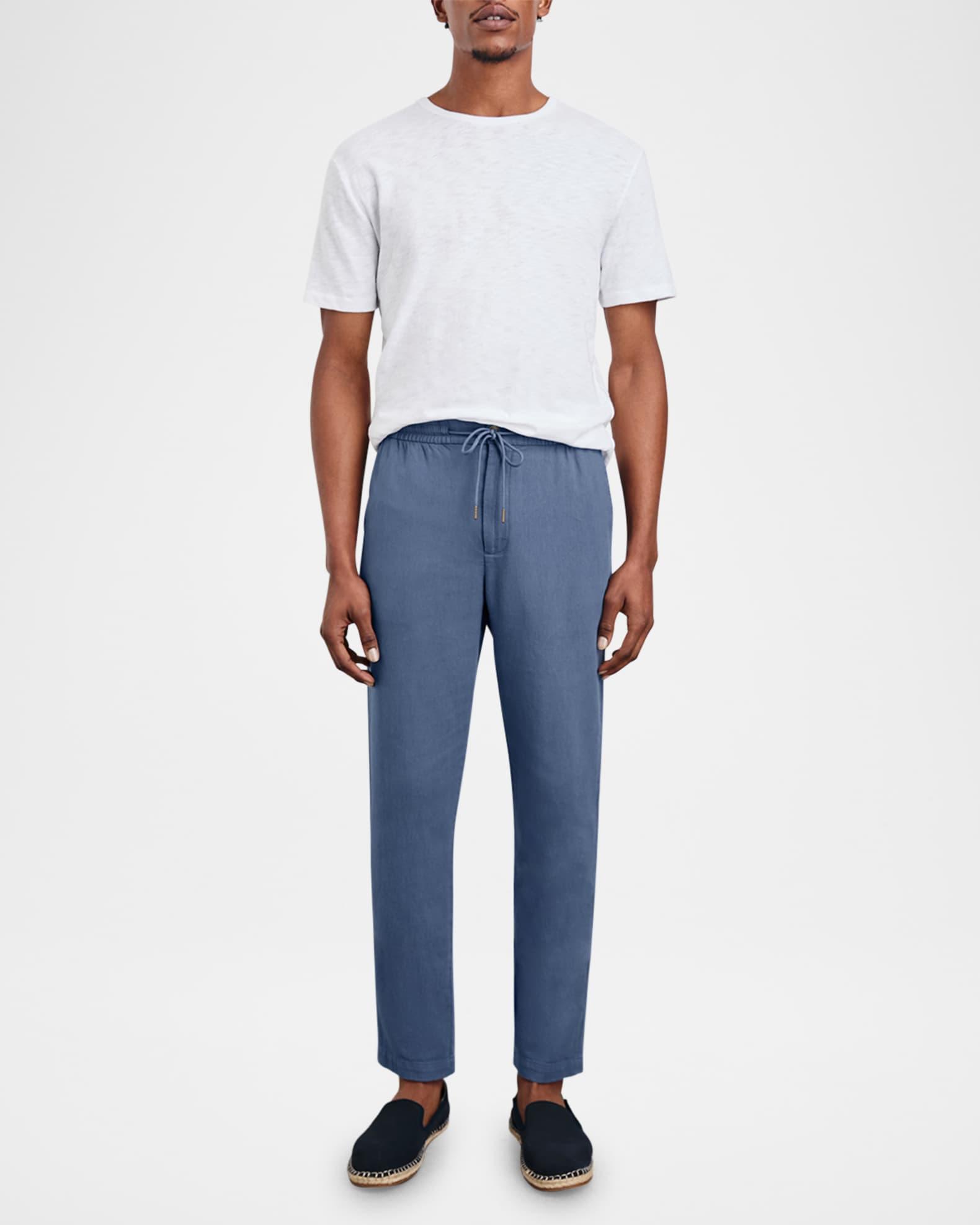 Men's Callum Cotton and Linen Drawstring Pants Product Image