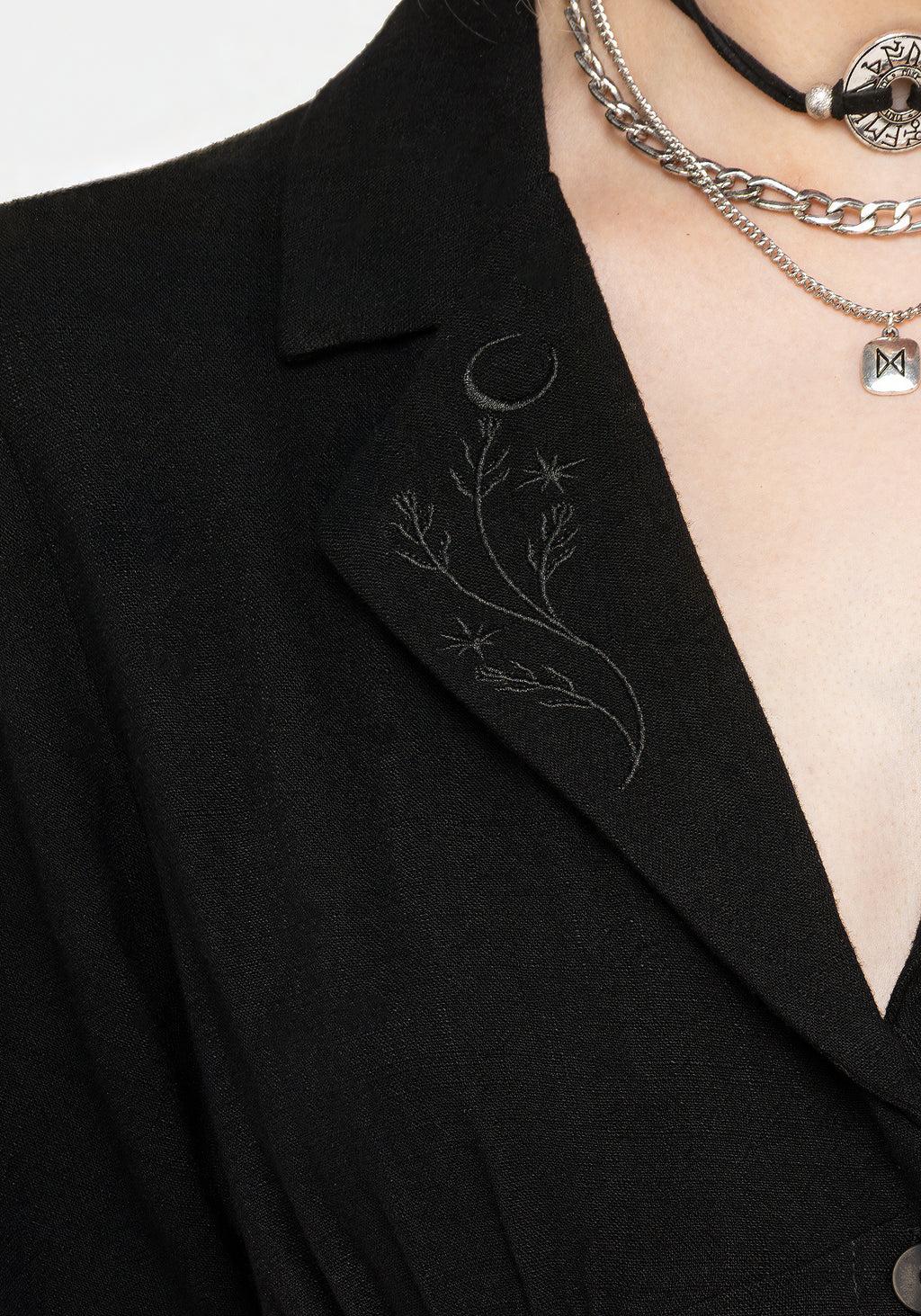 Jasmine Embroidered Midi Shirt Dress Product Image