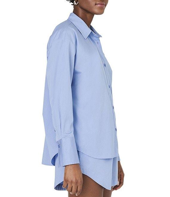 French Connection Alexis Collared Long Sleeve Button Down Shirt Product Image