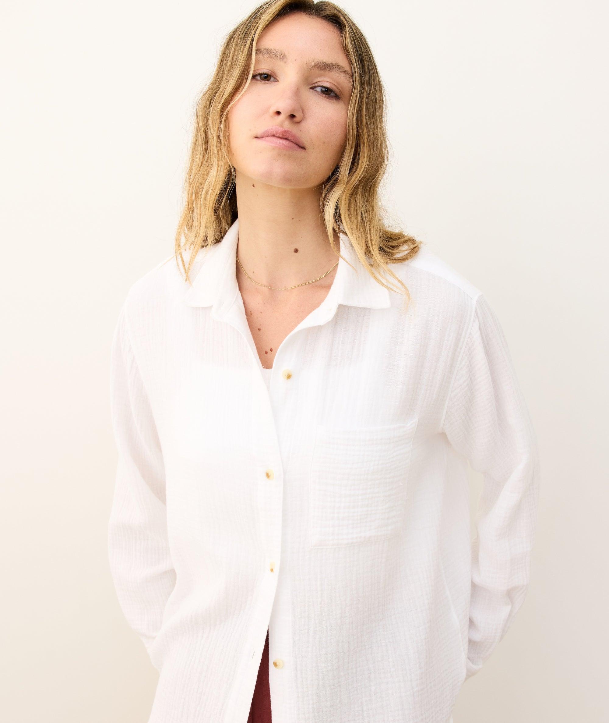 Jane Relaxed Double Cloth Shirt Product Image