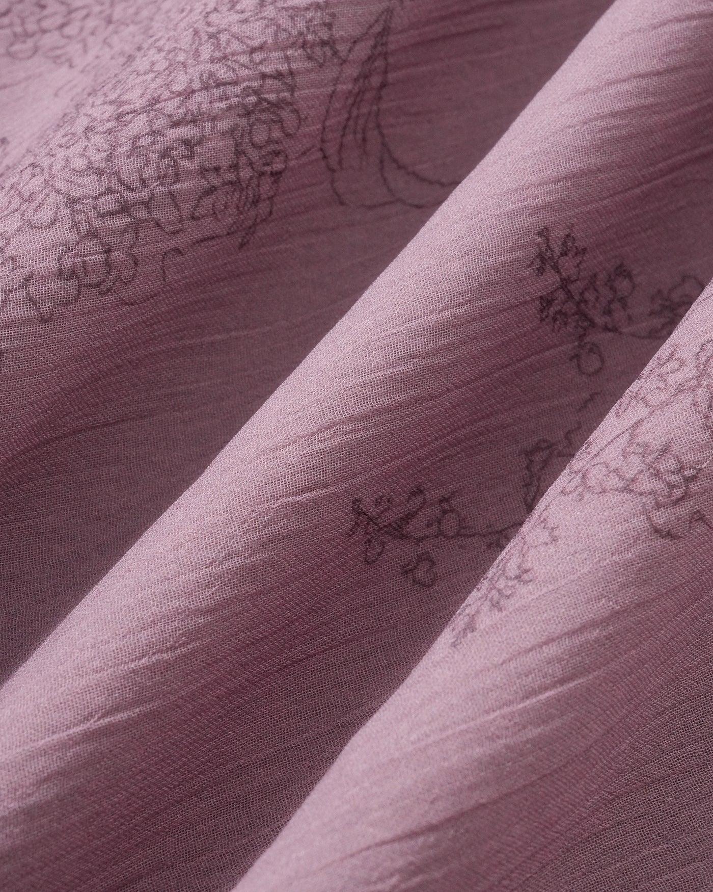 Purple Floral Ruched Slip Midi Dress Product Image