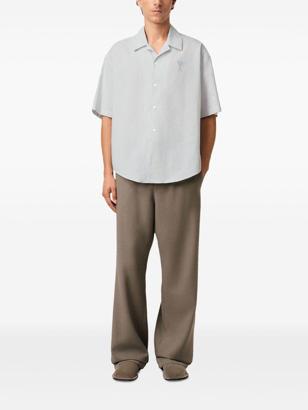 camp-collar short-sleeve shirt Product Image