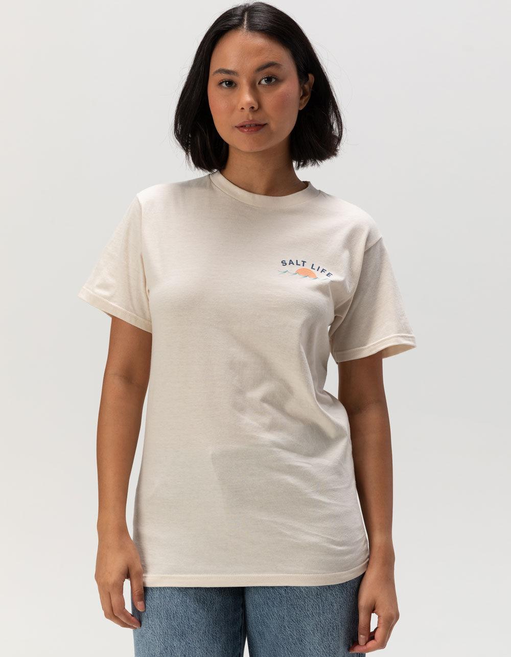 SALT LIFE Sunset Jumpers Womens Tee - CHALK Product Image