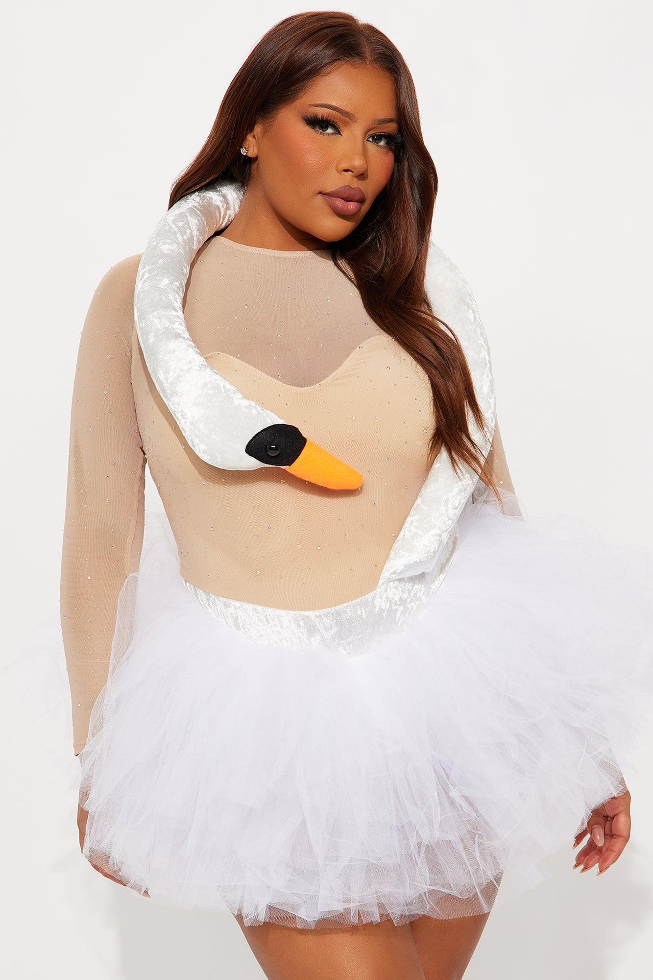 Flock & Fabulous 2 Piece Costume Set - White Female Product Image