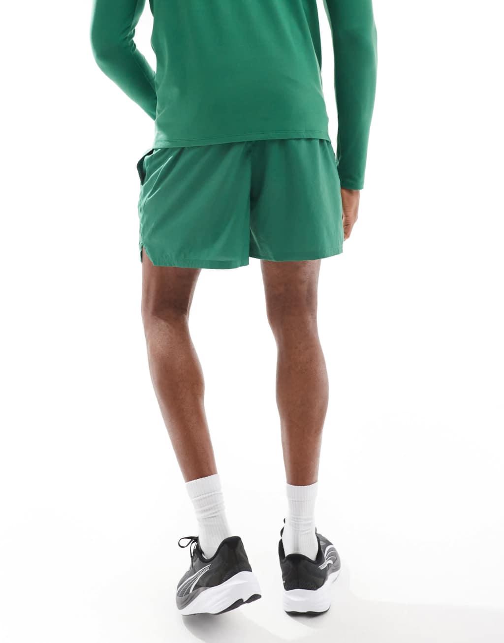 PUMA Training Woven 5 inch shorts in vine green Product Image