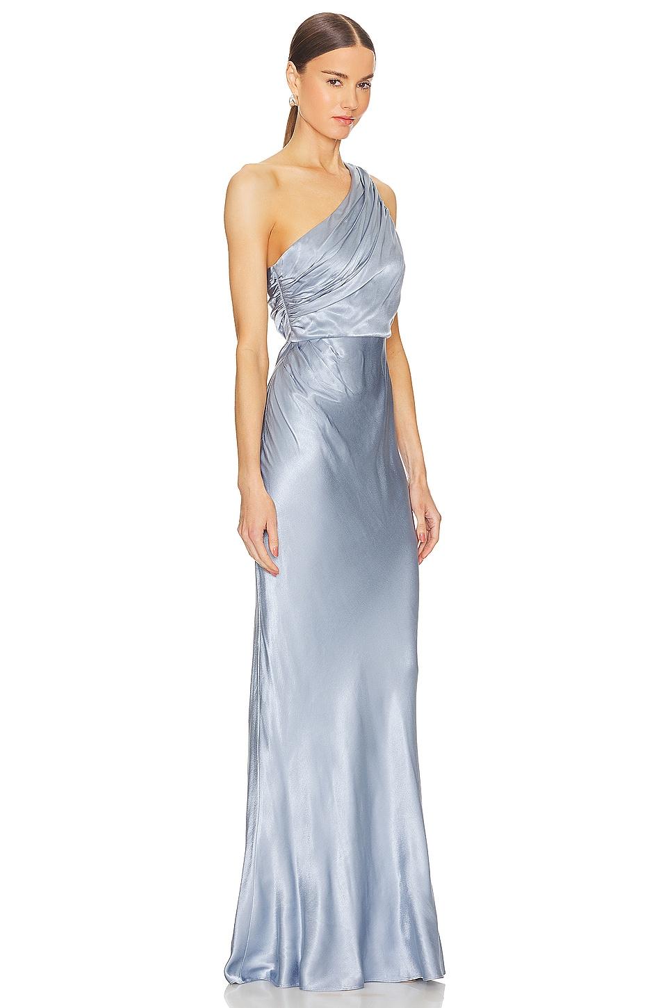La Lune Gathered One Shoulder Maxi Dress Shona Joy Product Image