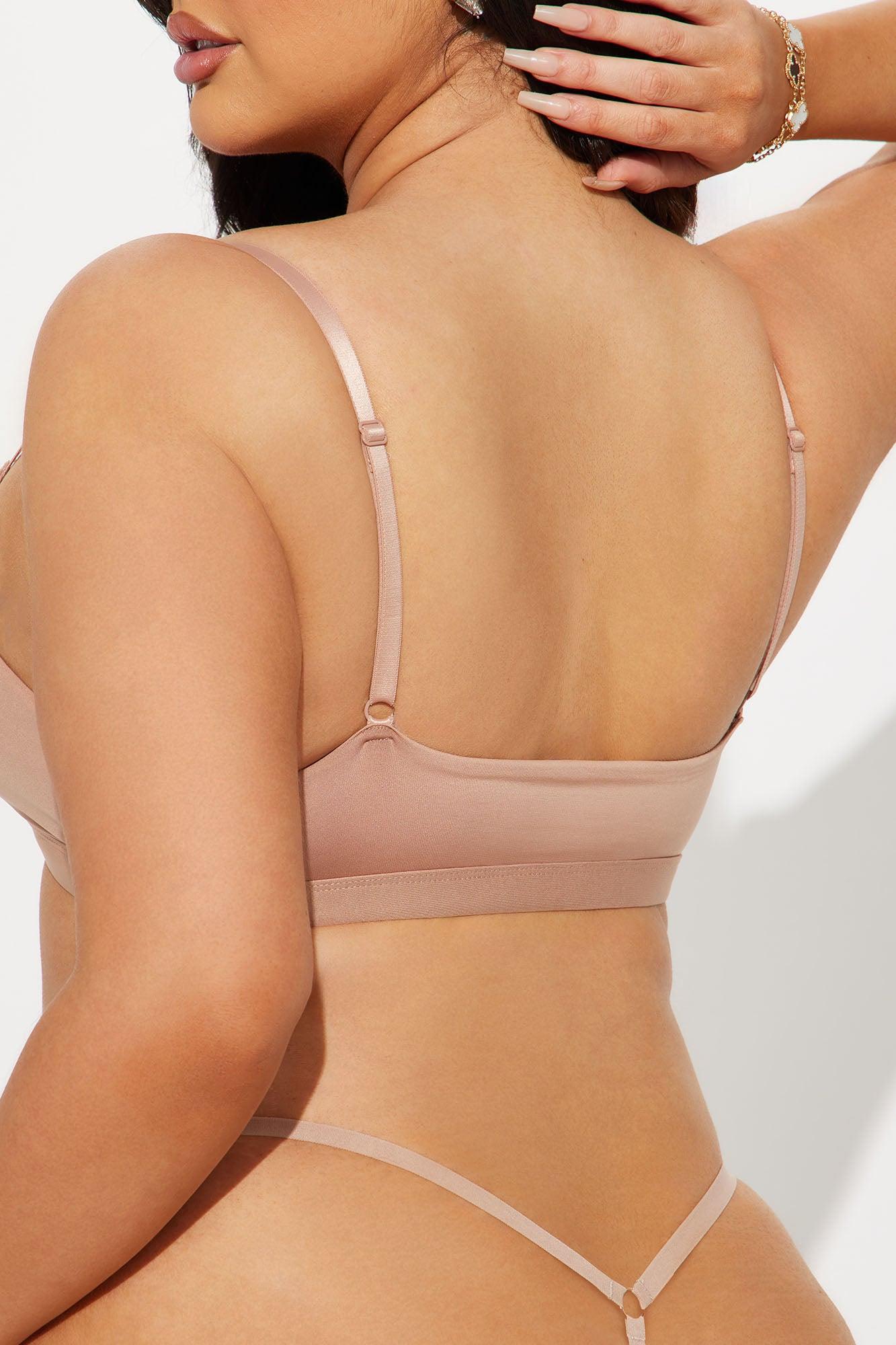 Just Like That Lace G String Panty - Taupe Product Image