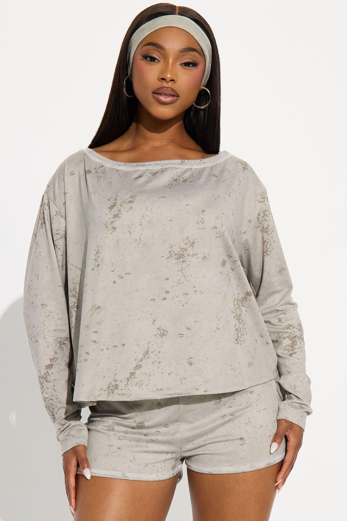 Viori 3 Piece Printed Short Set - Sage Female Product Image