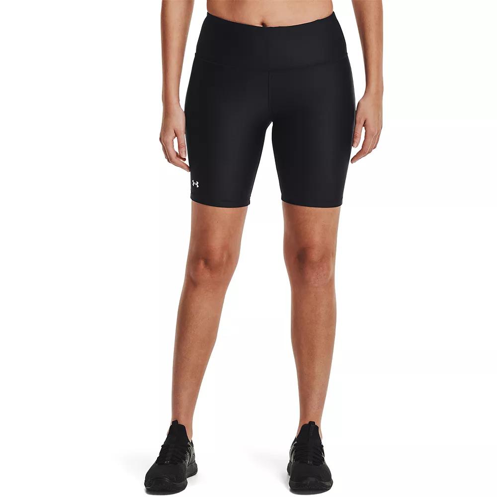 Women's Under Armour HeatGear® 8-in. Bike Shorts, Size: XL, Black Product Image