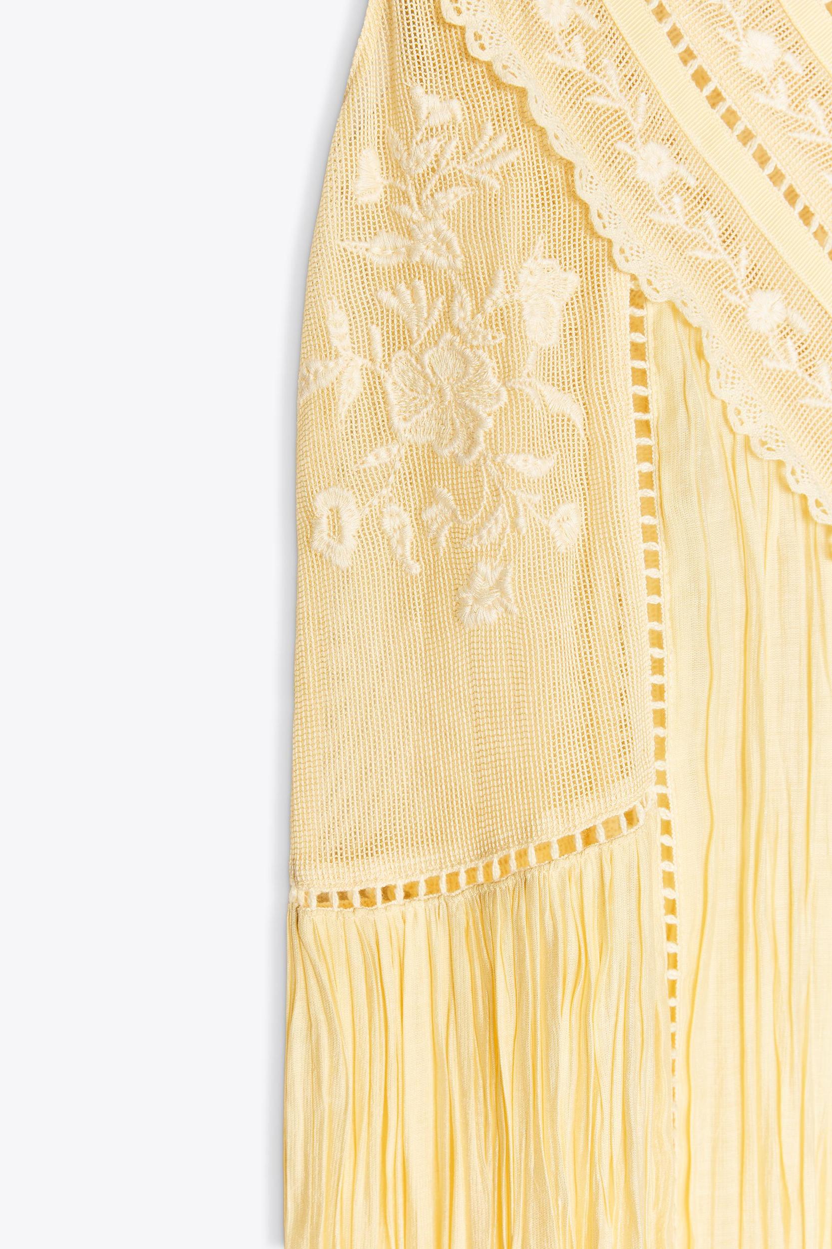 ZW COLLECTION EMBROIDERED PLEATED DRESS Product Image