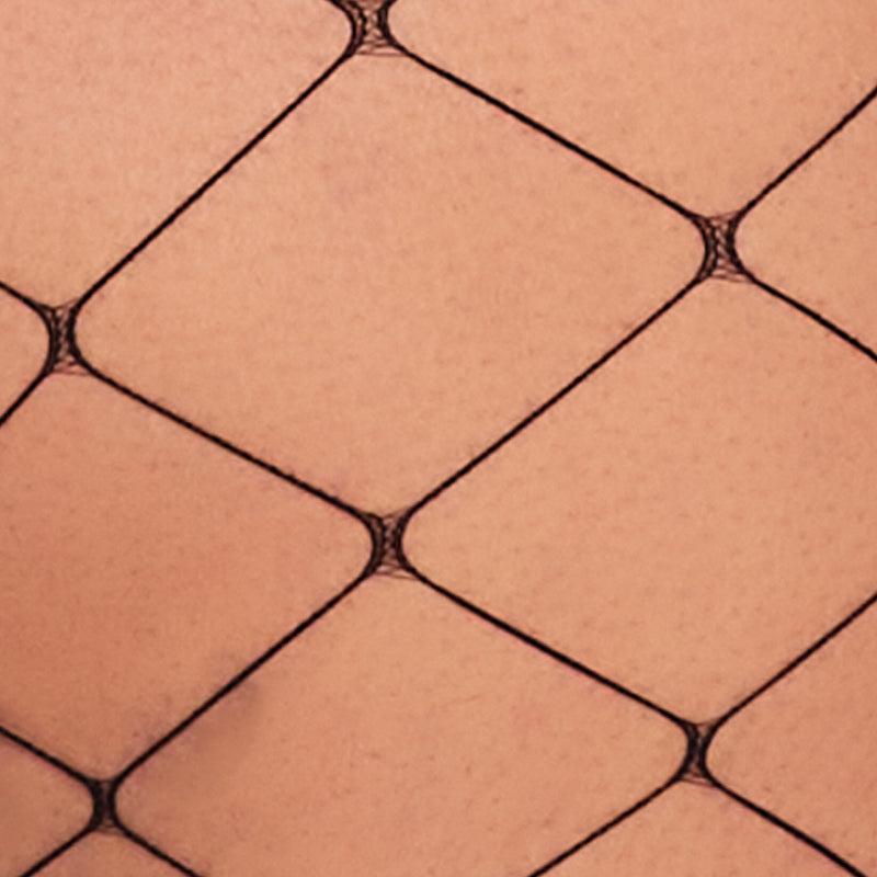 Plus Size Patterned High Waisted Fishnet Tights Female Product Image