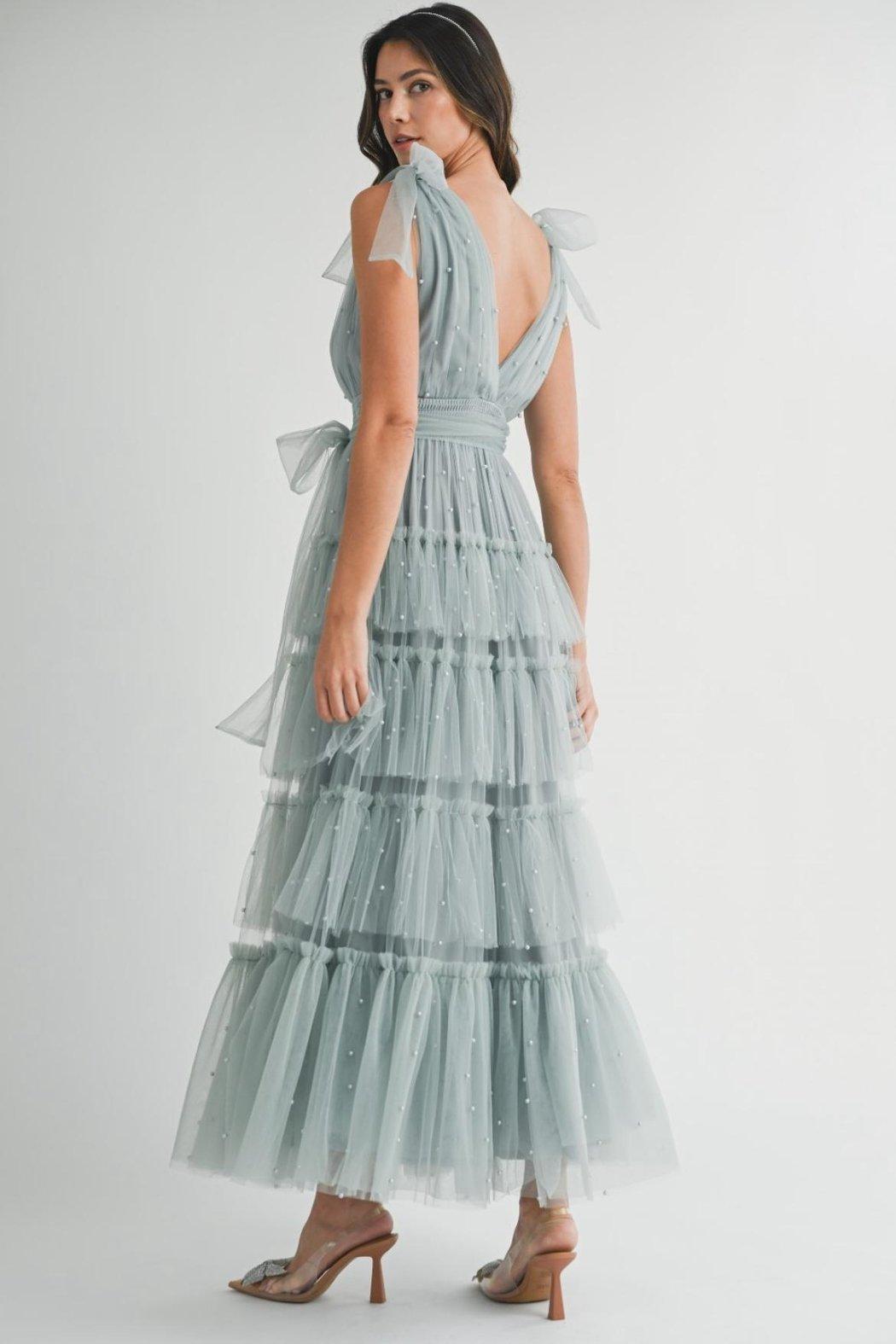 Pearl Mesh Dress Product Image