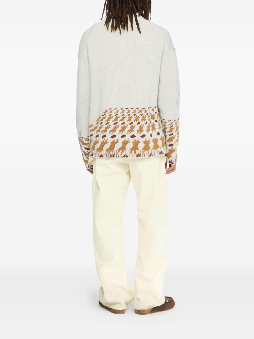 graphic-houndstooth sweater  Product Image