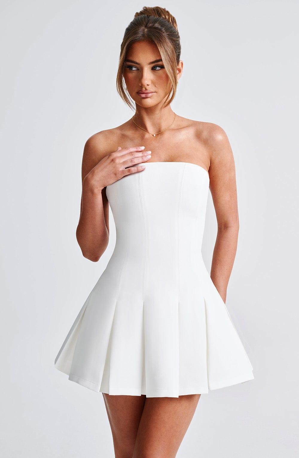 Bryony Mini Dress - Ivory Product Image