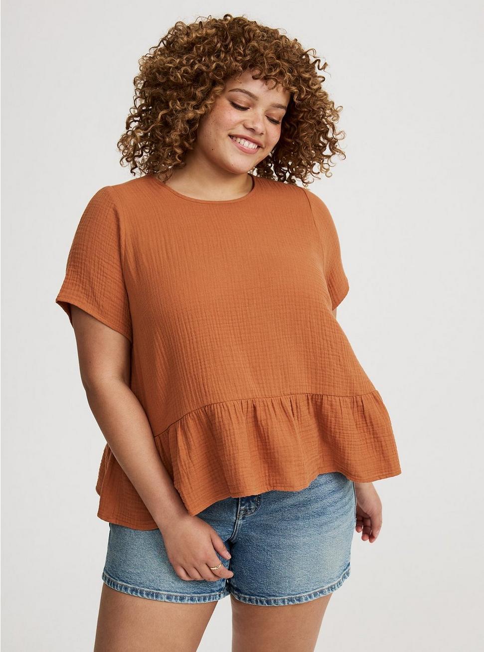 Short Sleeve Tiered Top Product Image