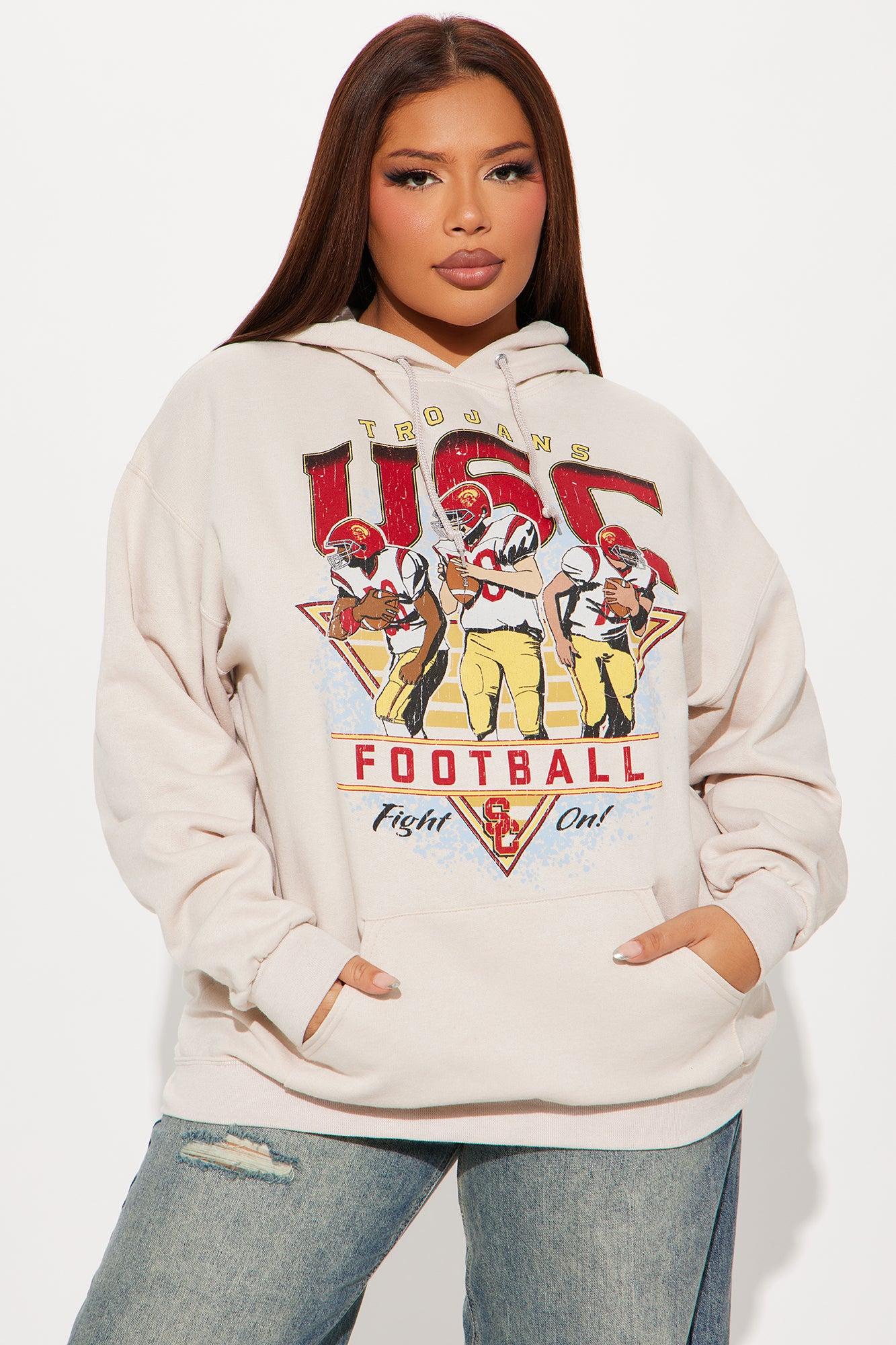 Vintage USC Trojans Washed Hoodie - Sand Product Image