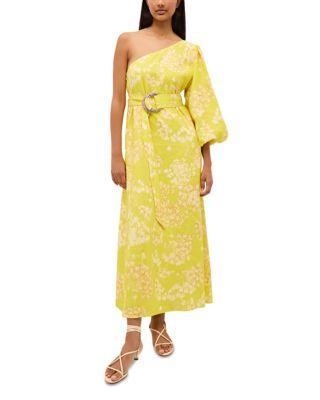 Printed One Shoulder Maxi Dress Product Image