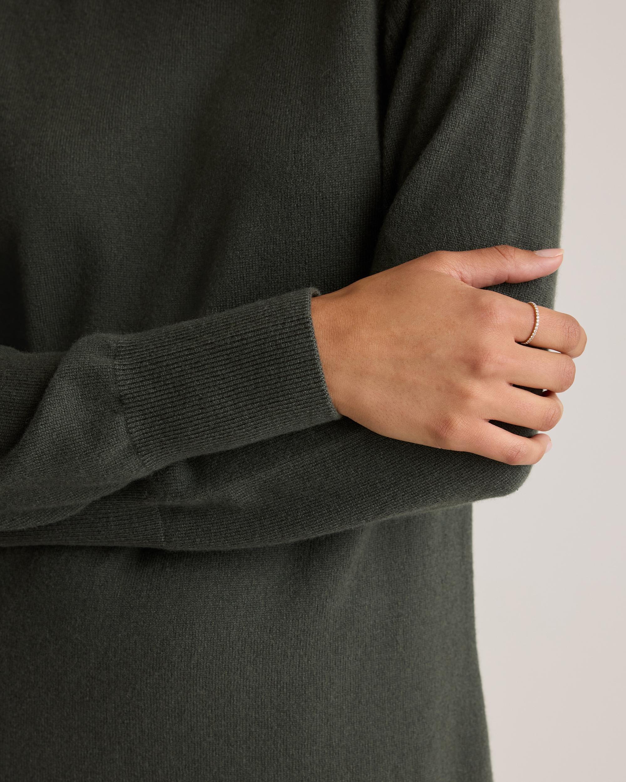 Quince | Women's Mongolian Cashmere Turtleneck Sweater Dress Size XL Product Image