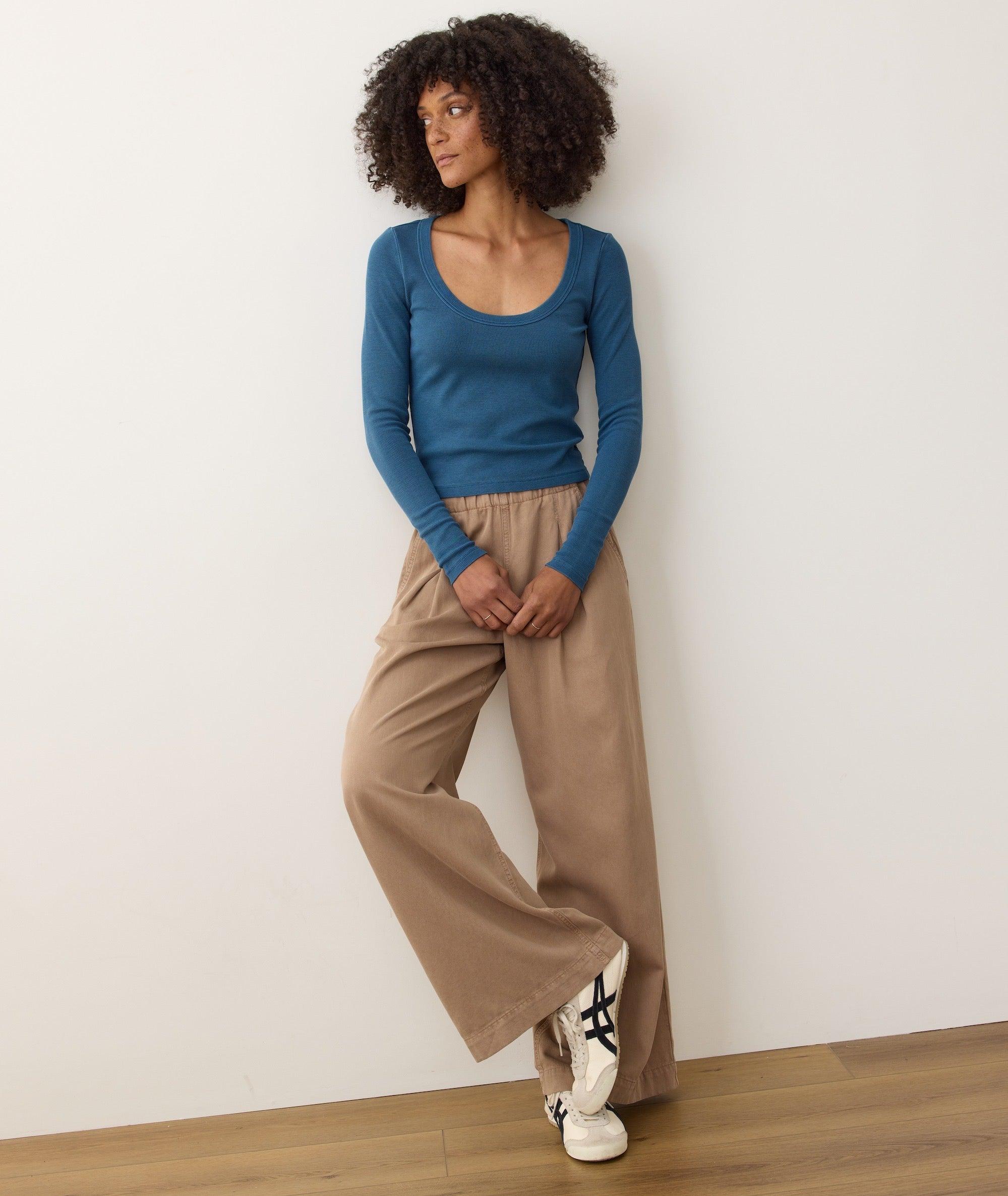 Lexi Rib Sun-In Longsleeve Scoop Tee Product Image