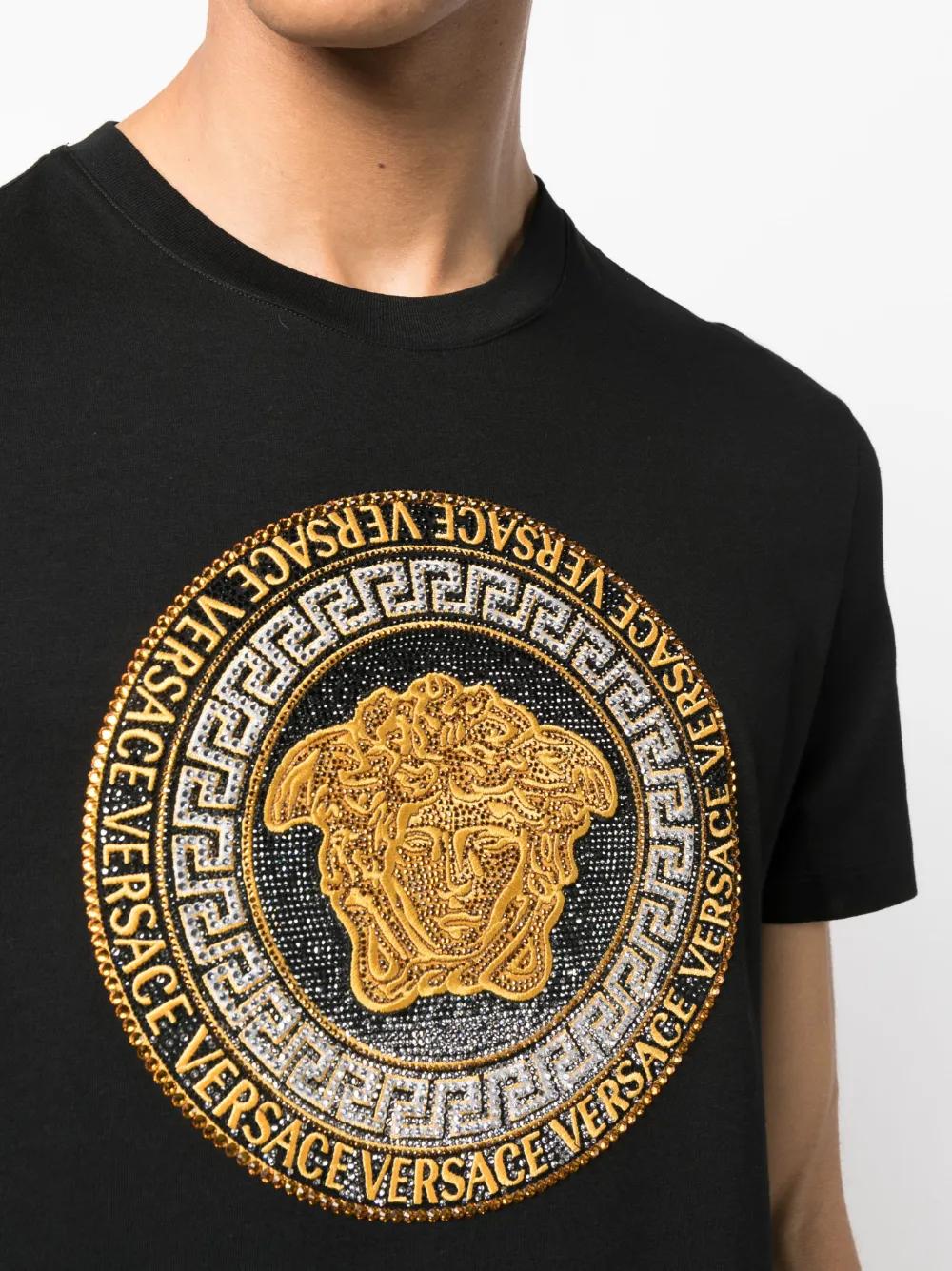 Medusa crystal-embellished T-shirt Product Image