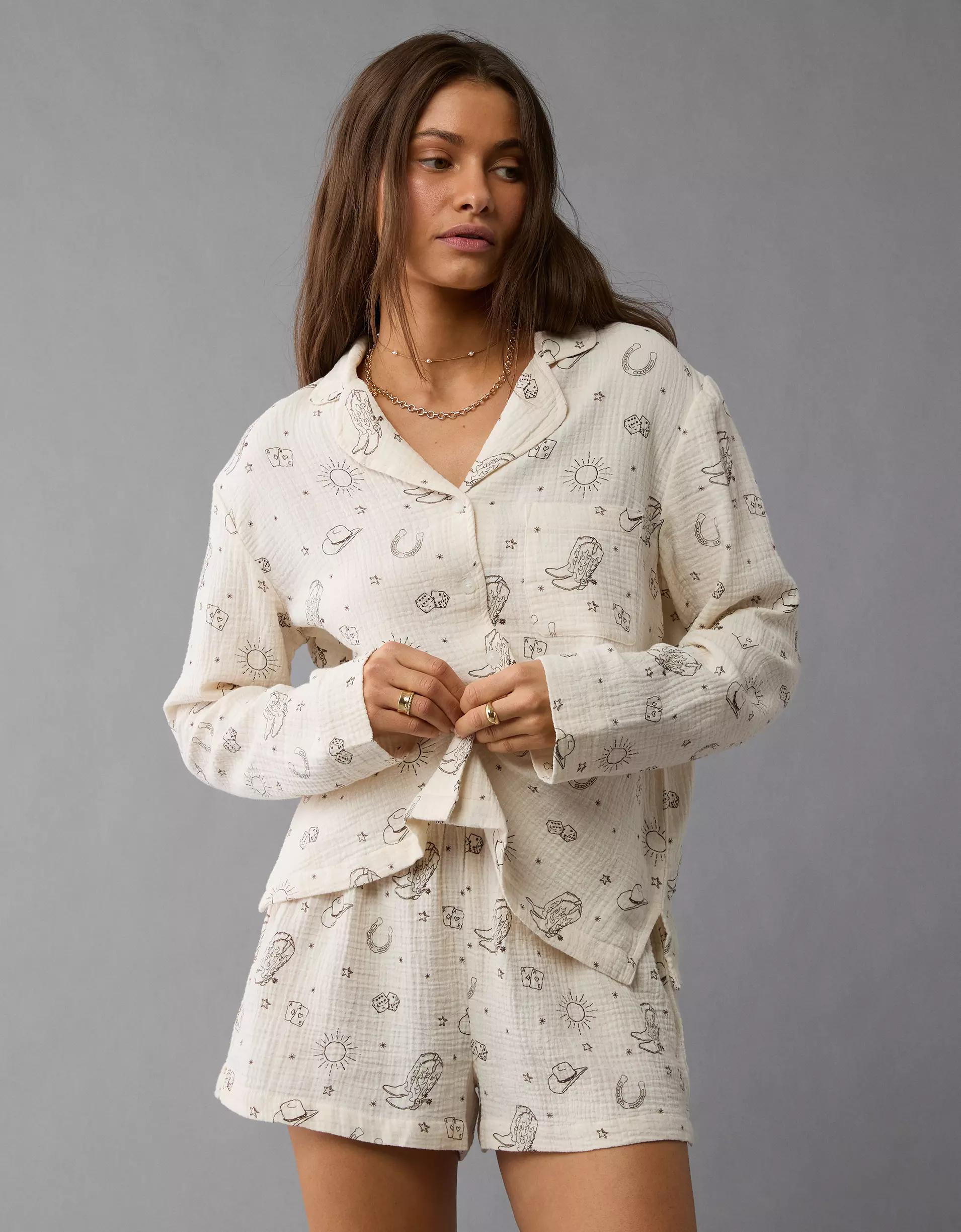 AE Cotton Gauze Pajama Set Product Image