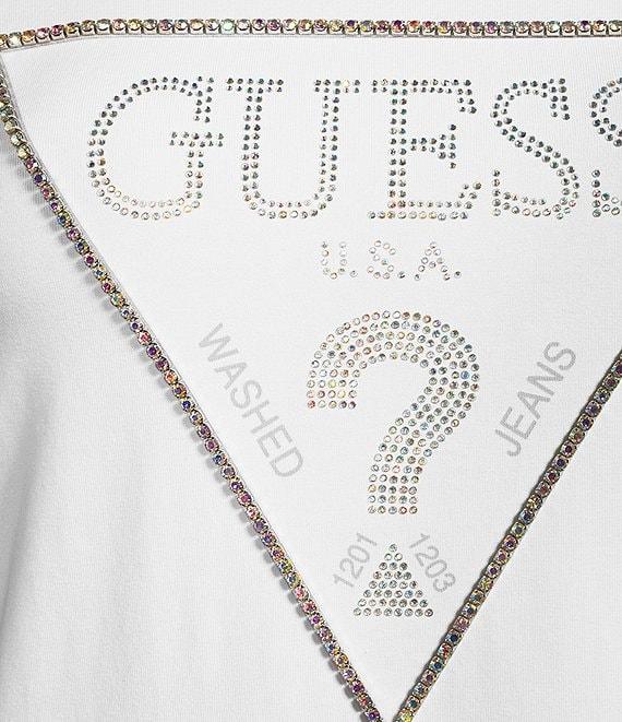 Guess Short Sleeve Embellished Logo T-Shirt Product Image
