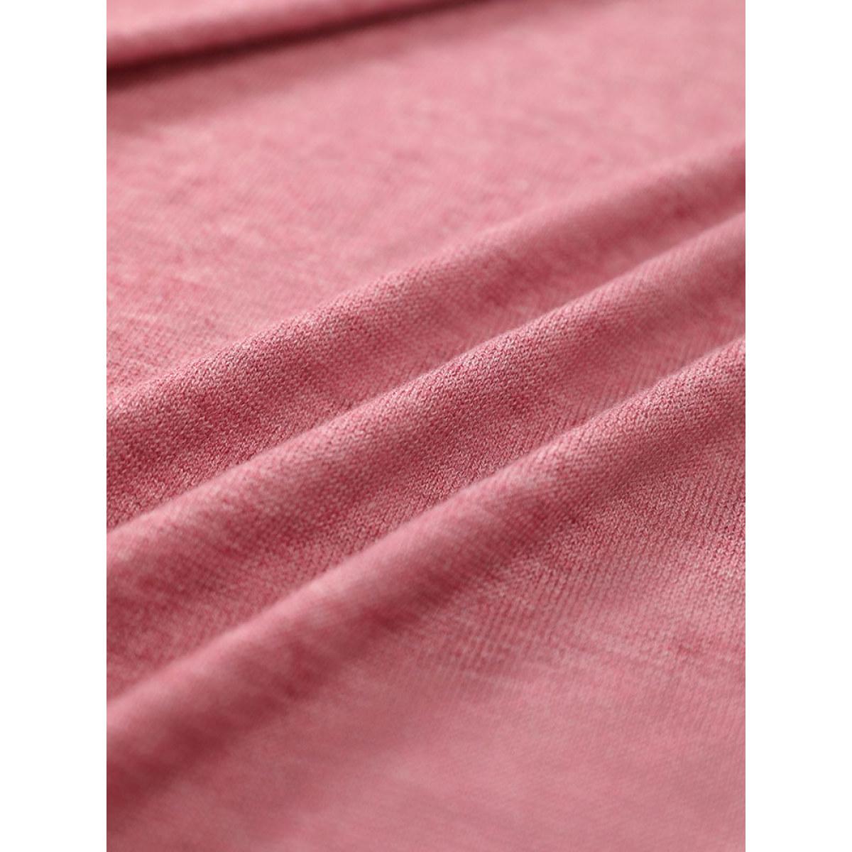 Plus Size Supersoft Essentials Two Tone Pocket Tunic Cardigan Russet Women Casual Loose Long Sleeve Dailywear Cardigans BloomChic 10/M Product Image