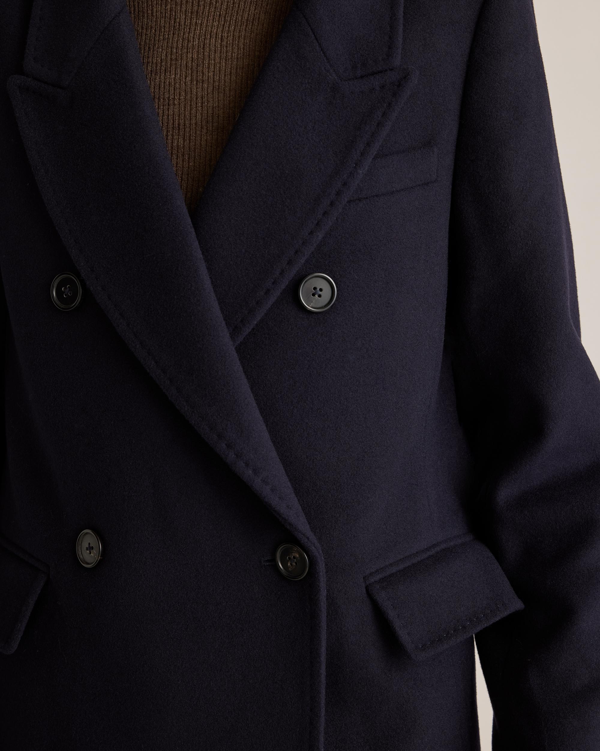 Quince | Women's Italian Wool Double-Breasted Coat Size XL, Wool/Nylon Product Image