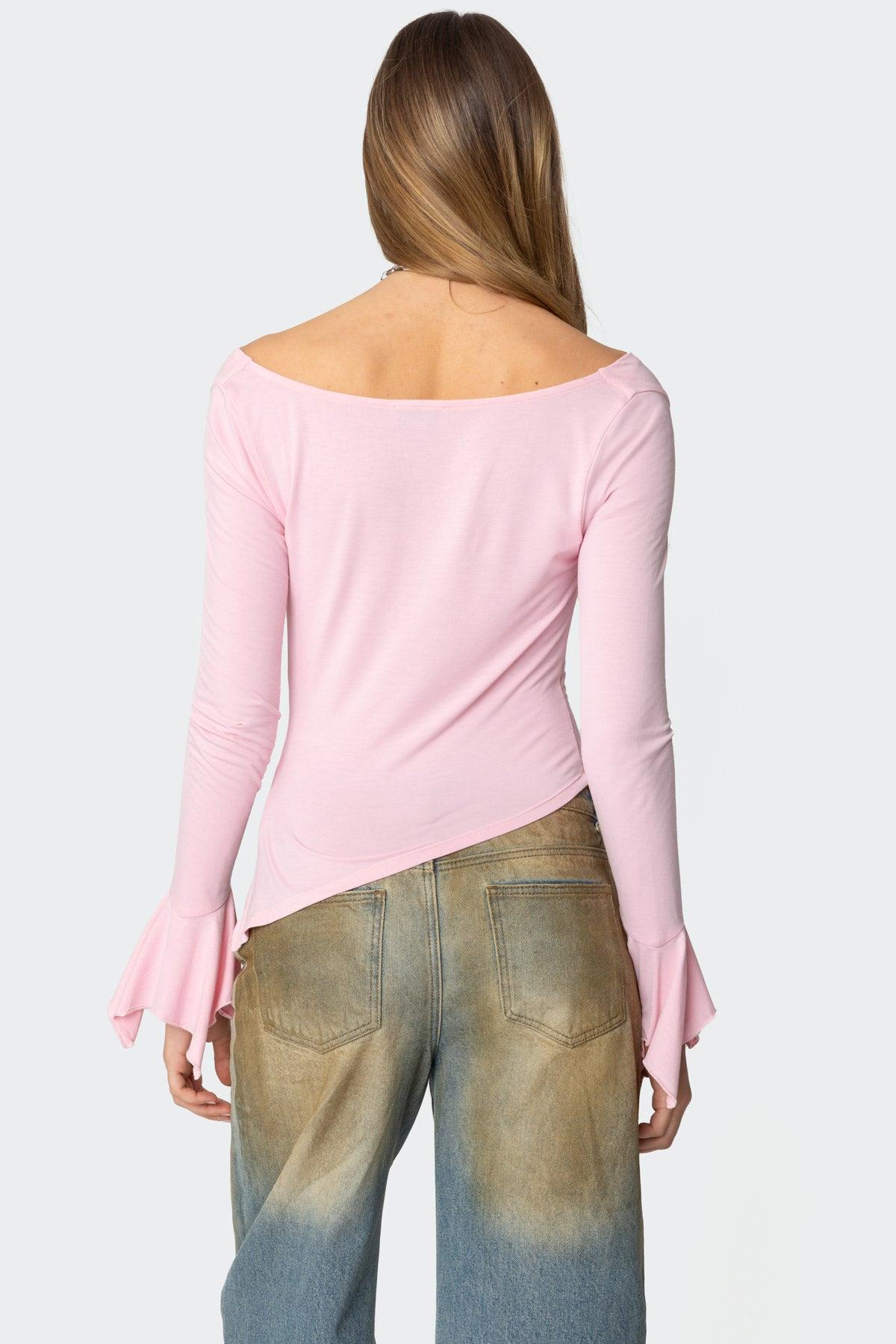 Rayna Cowl Neck Asymmetric Top Product Image
