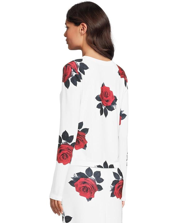 Women's Norma Kamali Long Sleeve Crew Top Shorts Product Image