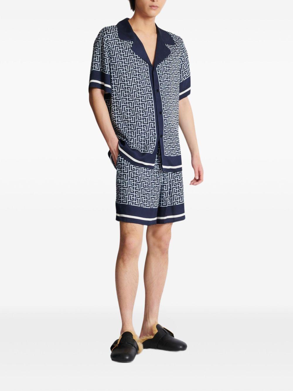 monogram-pattern shirt  Product Image