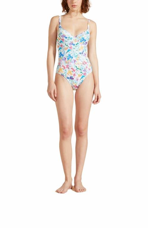 Vilebrequin Women's Happy Flowers Halter One-Piece Swimsuit Product Image