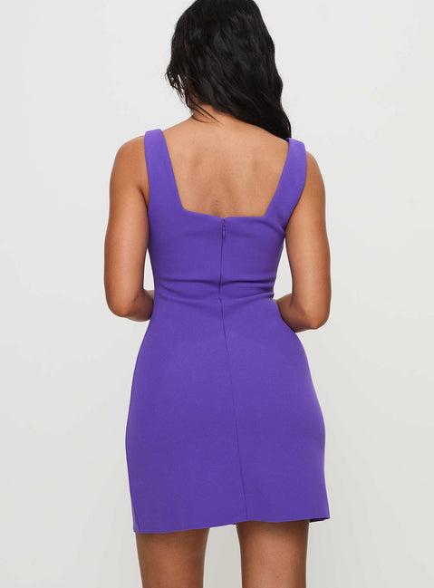 Bombshell Mini Dress Purple Product Image