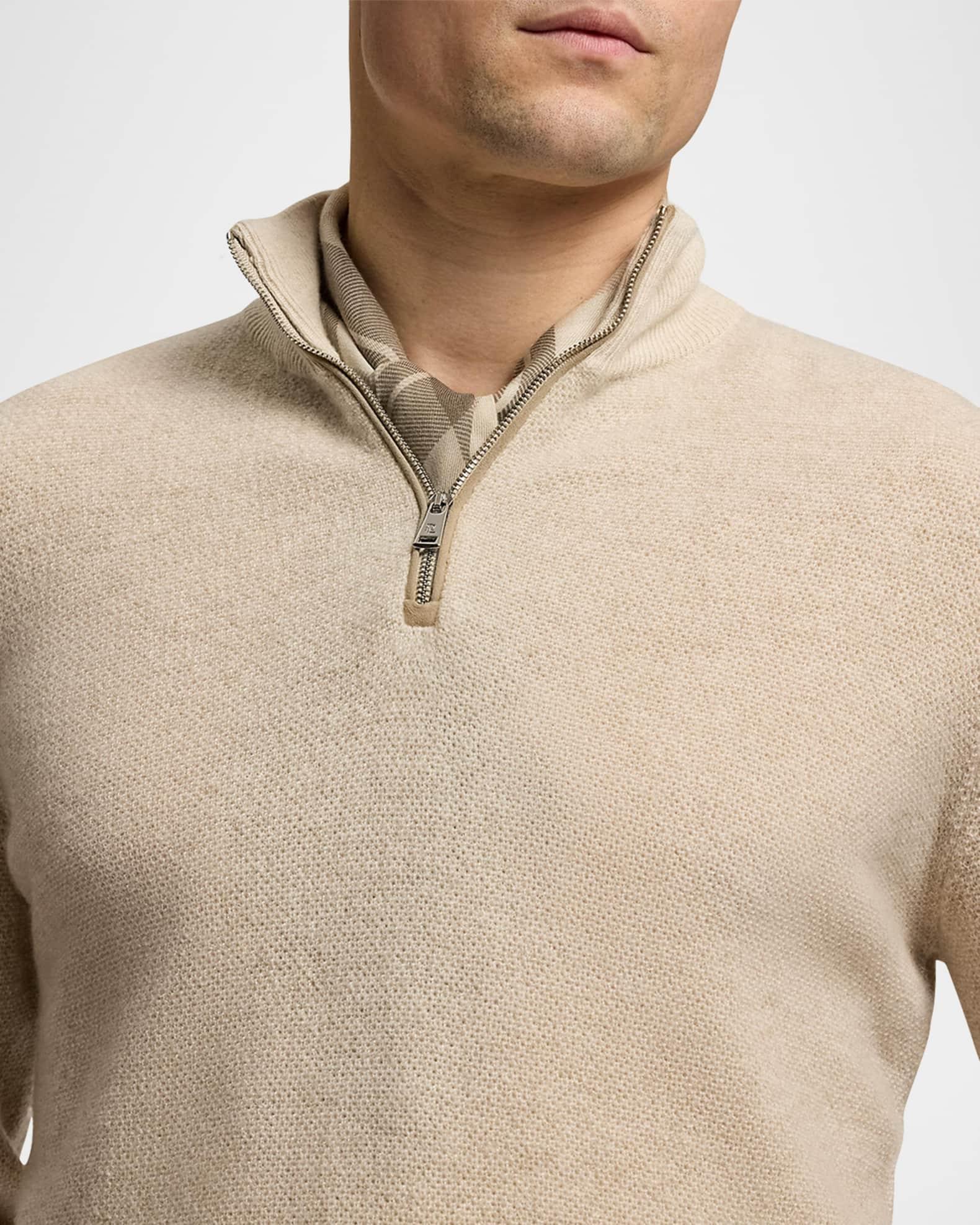 Men's Cashmere Half-Zip Sweater Product Image