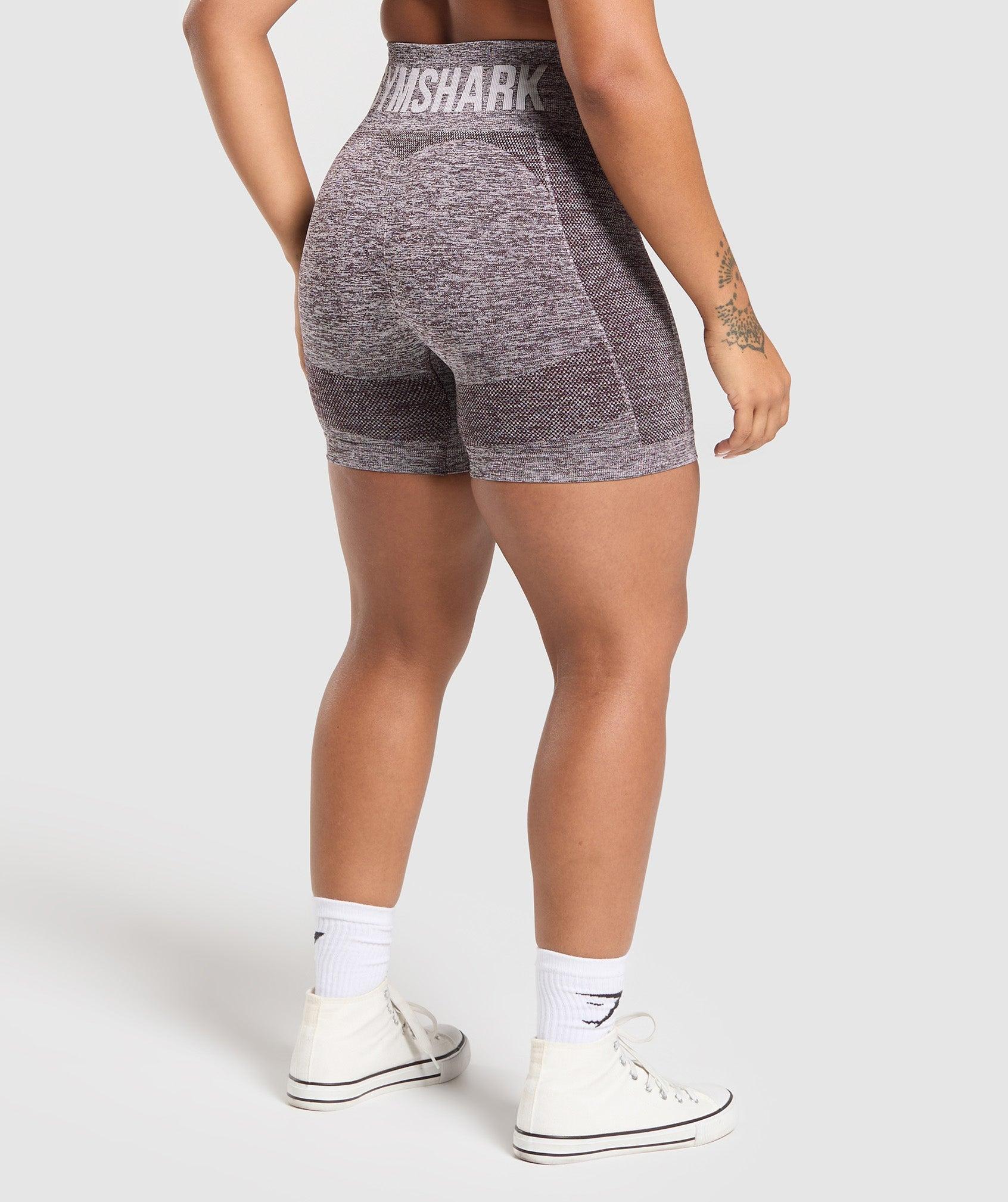 Gymshark Flex Shorts - Plum Brown/White Marl Female Product Image