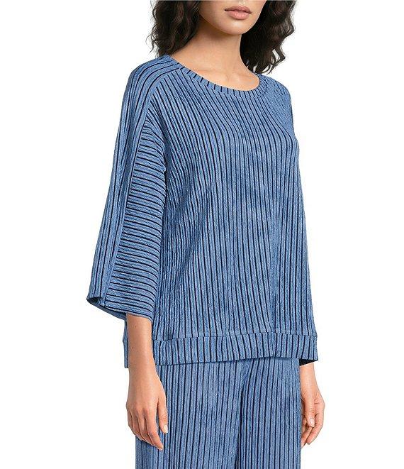 See and Be Seen Stripe Pull-On Cropped Wide Leg Coordinating Pants Product Image