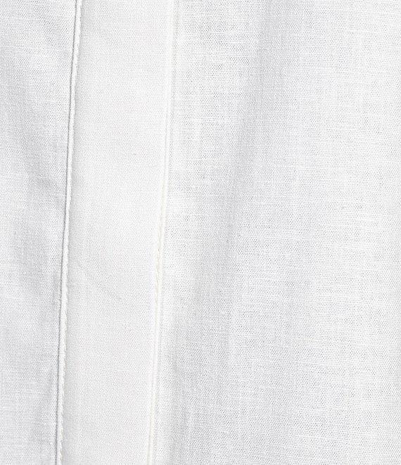 Alex Marie Sarah Linen Blend Short Sleeve Button Down Blouse Product Image