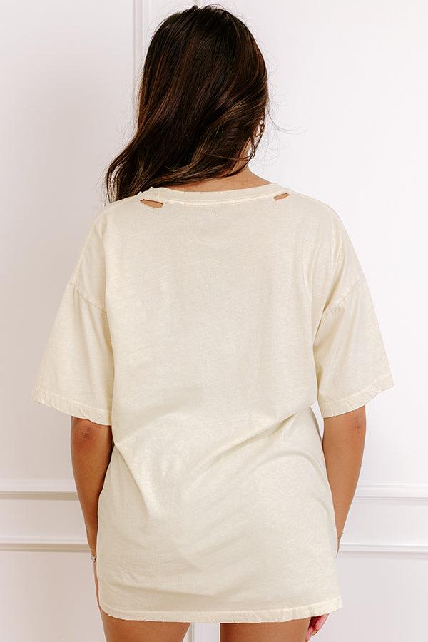 Portofino Italy Distressed Oversized Graphic Tee Product Image